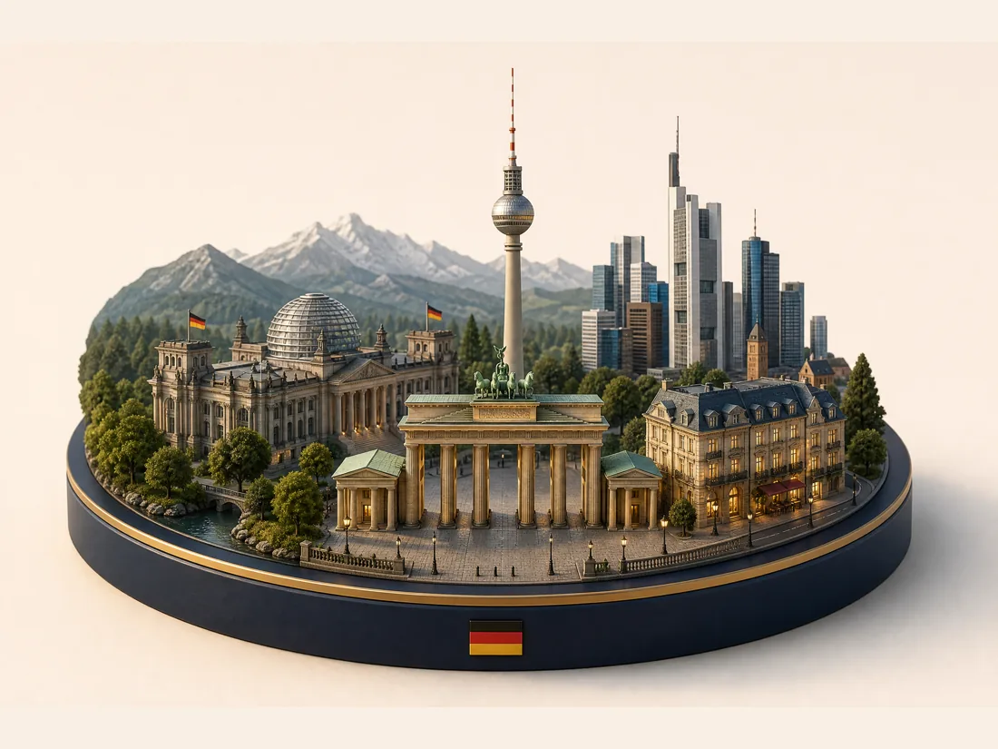 Vācija 3D diorama