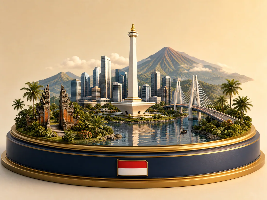 Indonesia 3D diorama
