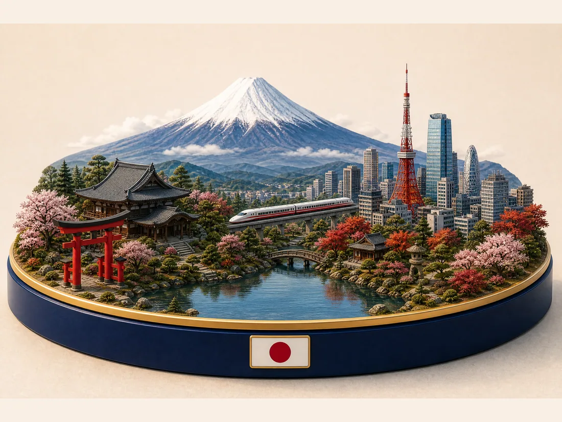 Japāna 3D diorama