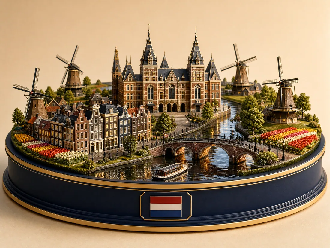 Netherlands 3D diorama