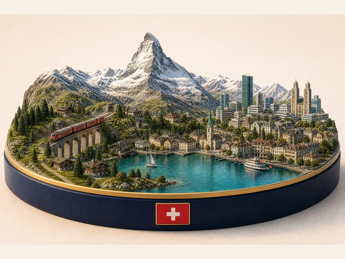 Switzerland 3D diorama